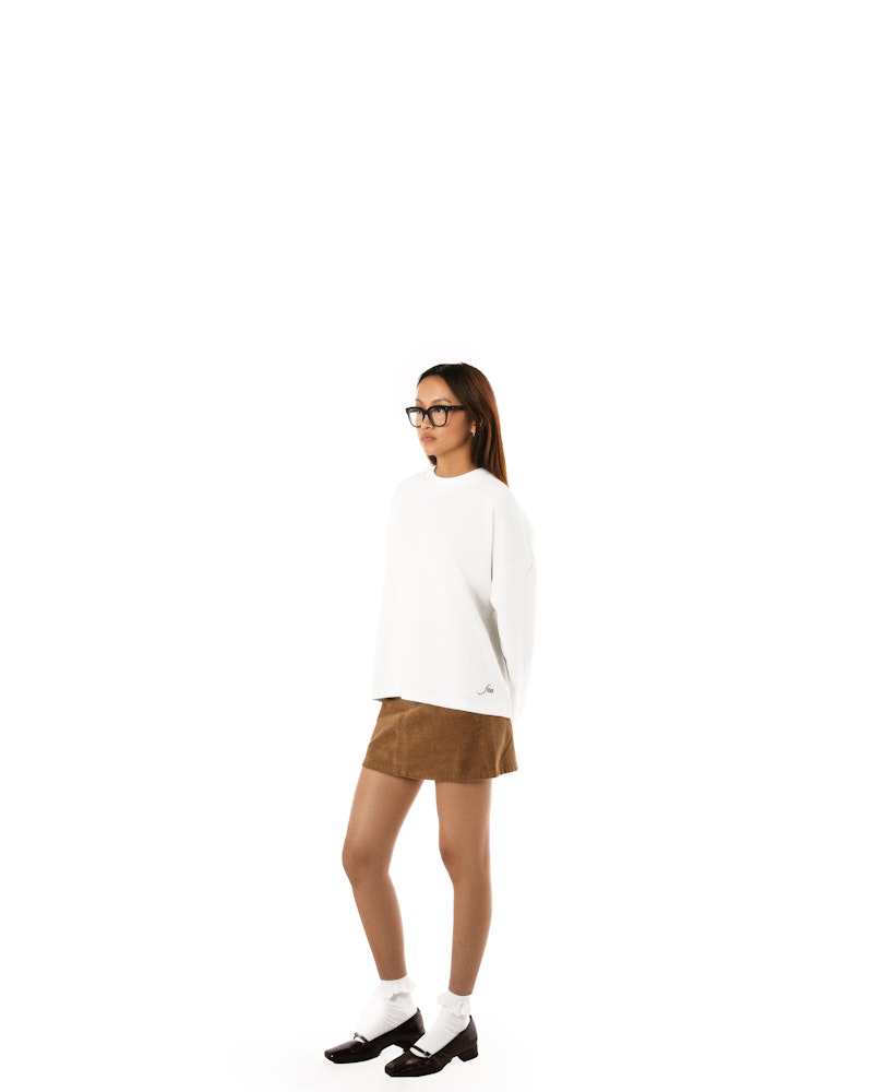 Waffle-Knit Long Sleeve