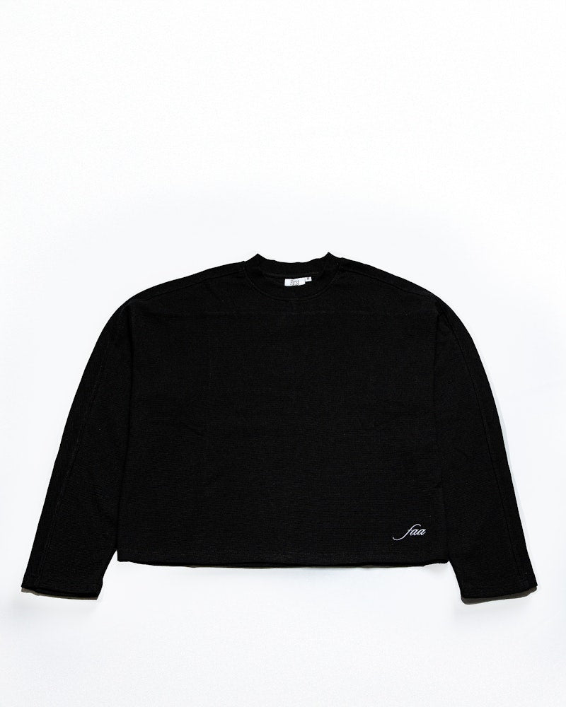 Waffle-Knit Long Sleeve